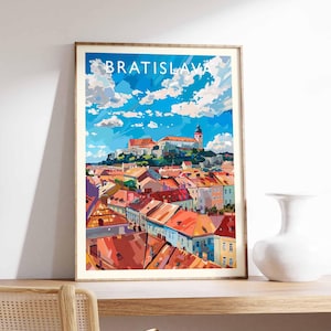 Bratislava Poster, Slovakia Print, Bratislava Wall Art, Bratislava Decor, Bratislava City Poster, Bratislava Art Print, Bratislava Artwork