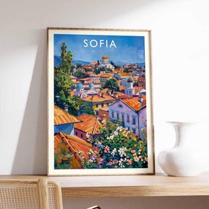 Sofia Poster, Bulgaria Print, Sofia Wall Art, Bulgarian Decor, Sofia City Poster, Sofia Art Print, Bulgaria Wall Art, Sofia Prints