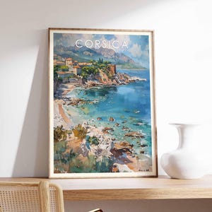 Corsica Poster, Corsica Print, Corsica Wall Art, Corsica France Travel Poster, Corsica Island Print, Corsica Decor, Corsica Art Print