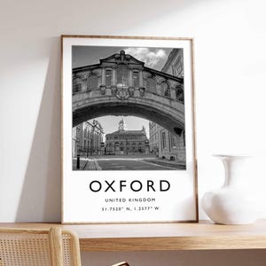 Oxford Poster, England Stadt Druck, Oxford Universität Druck, Oxford Skyline Poster, Oxford Architektur Kunst, Oxford Wandkunst