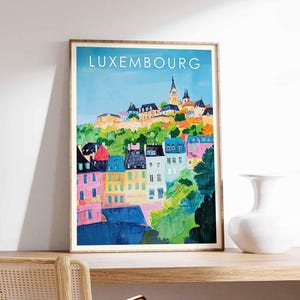 Luxembourg Poster, Luxembourg Print, Luxembourg Wall Art, Luxembourg Decor, Luxembourg Art Print, Luxembourg City Poster