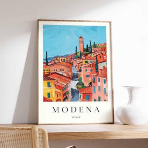 Modena Poster, Italy Travel Print, Emilia-Romagna Wall Art, Italian Decor, Modena Cathedral Poster, Italy Travel Gift, Europe Travel Art