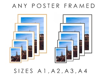 USA Pine Wood Framed Art Prints: Custom Poster Framing