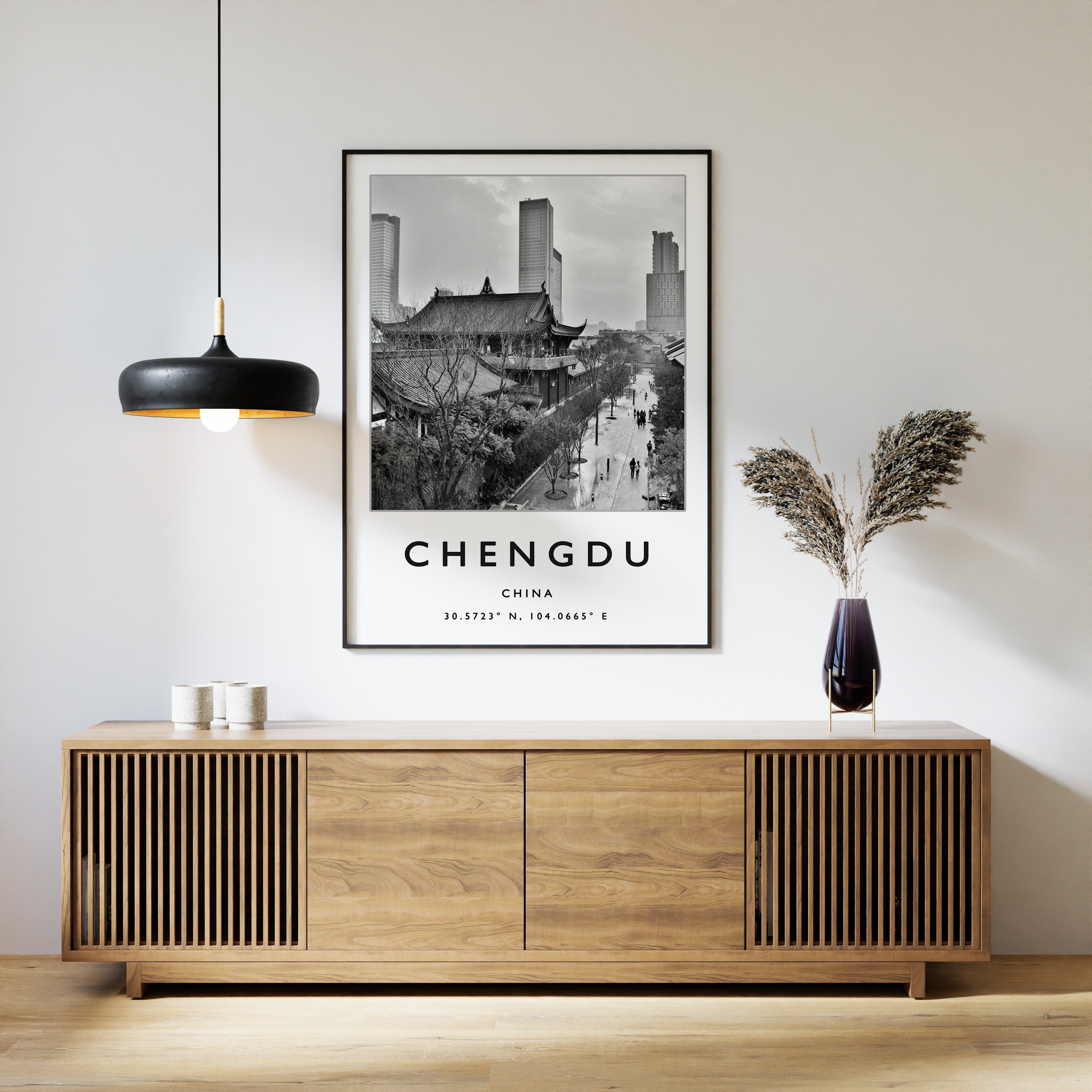 Discover Chengdu Travel Print, Chengdu Travel Poster, China Travel Print, Chinese Travel Art, Travel Decor