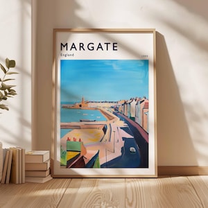 Margate Poster, UK Travel Print, Coastal Wall Art, British Decor, UK Home Decor, Margate Wall Decor, Margate Wall Art, Margate Print, UK Art