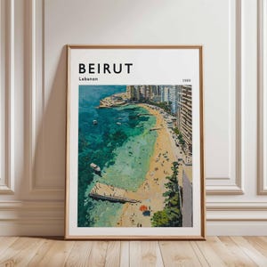 Beirut Poster, Libanon Reise-Druck, Naher Osten Wandkunst, Stadtbild Dekor, Beirut Reise Geschenk, Libanon Poster, Libanon Reisekunst