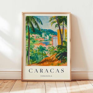 Caracas Poster, Venezuela Travel Print, South America Wall Art, Cityscape Decor, Caracas Travel Decor, Venezuela Travel Art