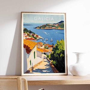 Galicia Poster, Galicia Print, Galicia Wall Art, Spain Print, Galicia Landscape, Galicia Art, Coastal Galicia Poster, Galicia Decor