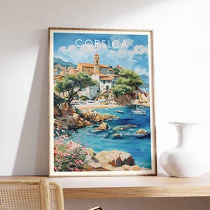 Corsica Poster, Corsica Print, Corsica Wall Art, Corsica France Travel Poster, Corsica Island Print, Corsica Decor, Corsica Art Print