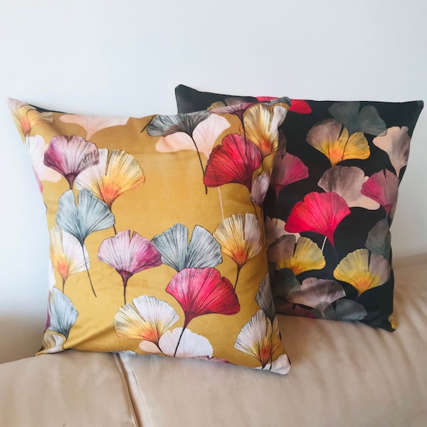 Housse de Coussin  « Ginkgo »Maison Thevenon