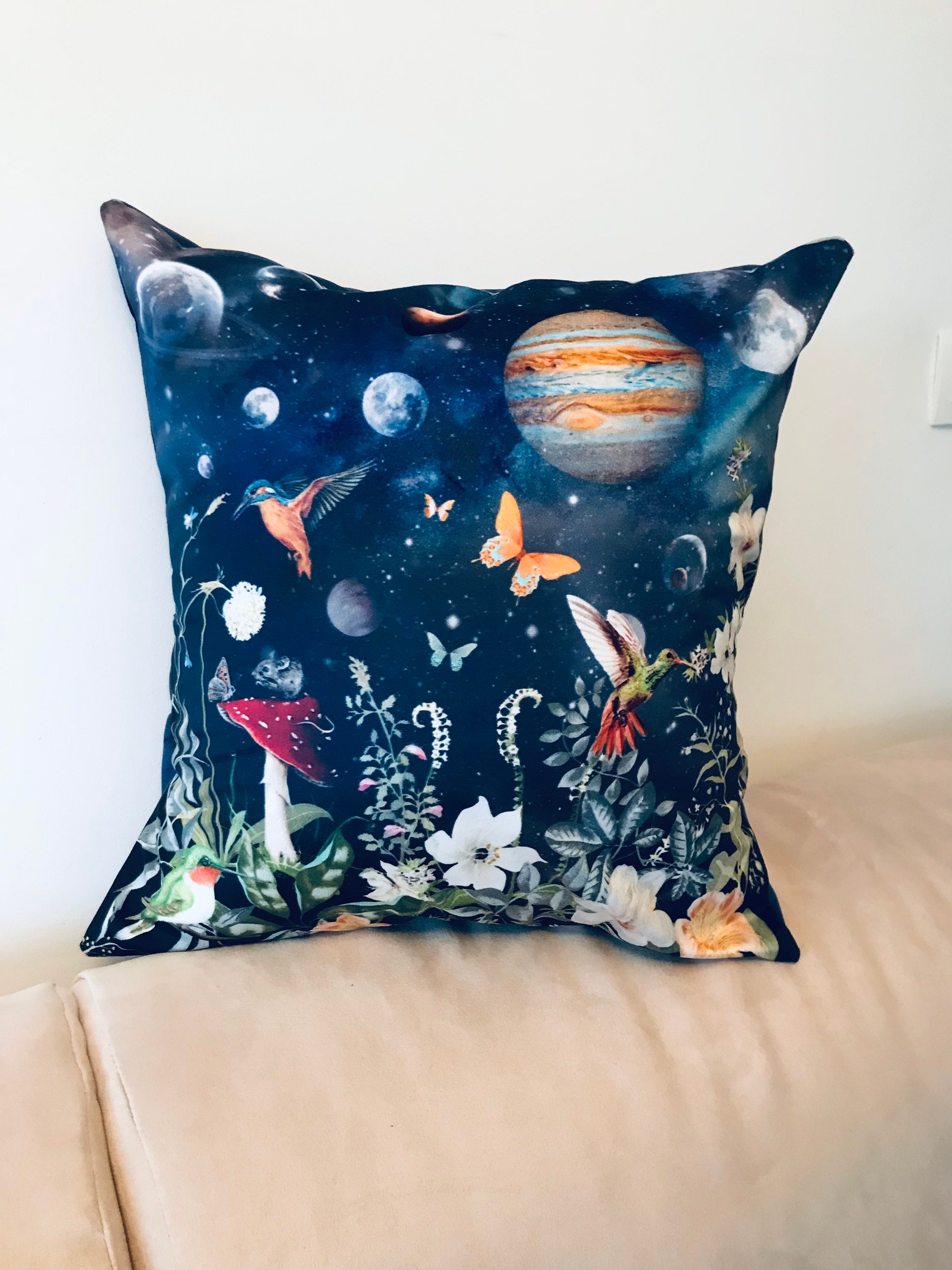 Coussin avec Housse en Velours Pour Enfant Alice Au Pays Des Merveilles