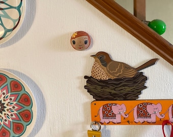 Door frame Nesting Thrush