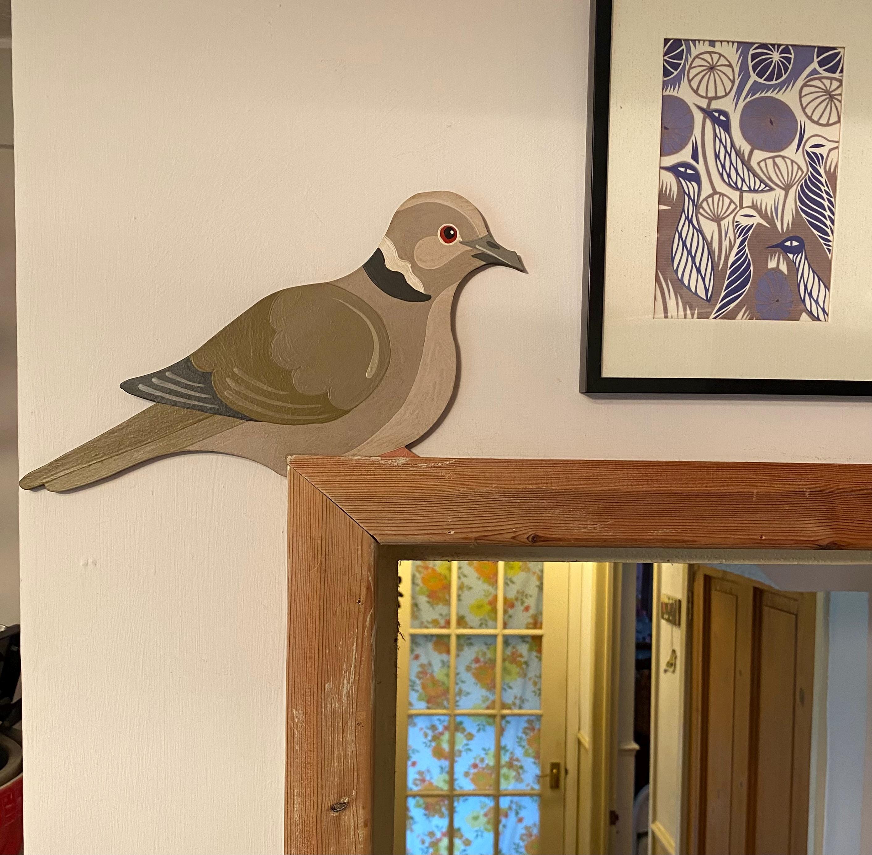 Hand Painted Collared Dove to Sit on a Door Frame Corner - Etsy