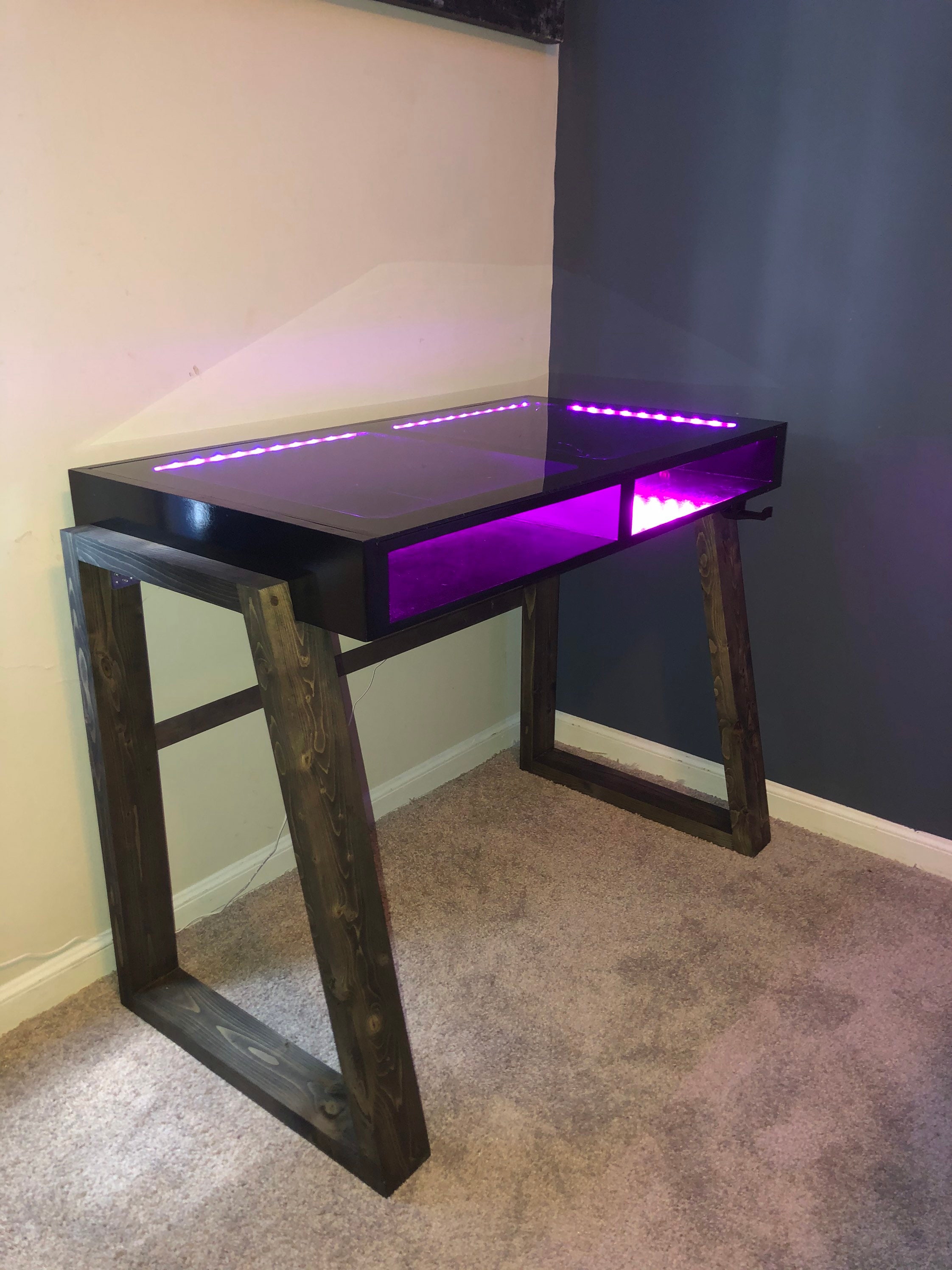 LED Gaming Table 30 Tall - Etsy