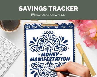 Savings Tracker | Color-in, Printable, Emergency Fund, House Deposit, Baby Steps, Personal Finance, Budgeting, Travel Fund, Car Paymeny