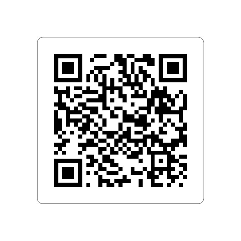 Rickroll QR Code Prank Sticker - Etsy