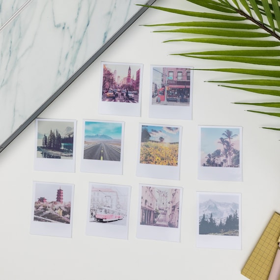 Polaroid Stickers 10 Stickers Bullet Journals, Crafts, Water Bottles,  Laptops