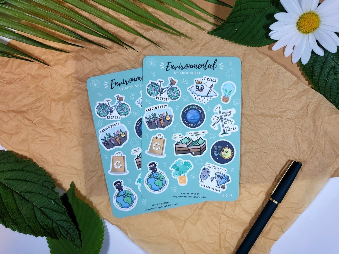 Environment Layout Sticker Environmental Sticker Sheet | Sustainability, Ecology, Geology | Bullet ...