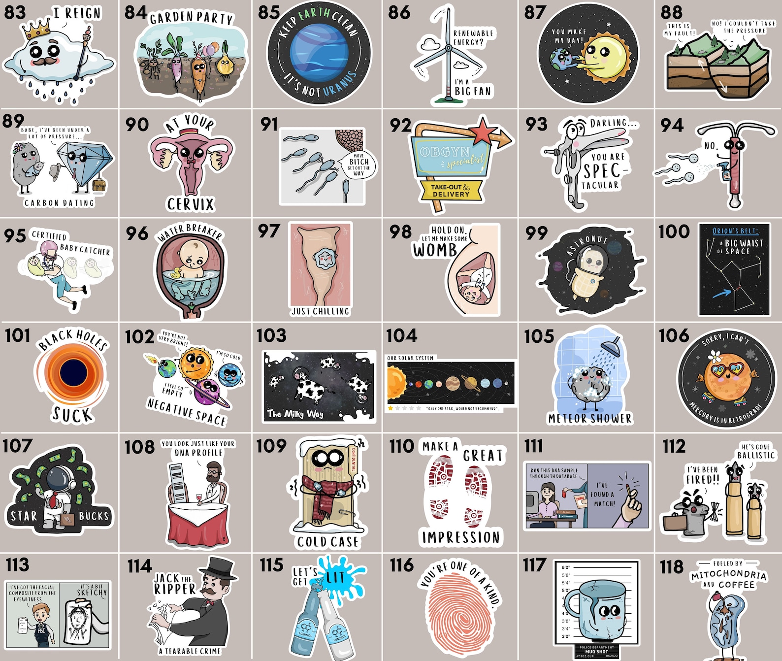 Make Your Own: STEM Sticker Pack Science, Medical, Chemistry, Nursing ...