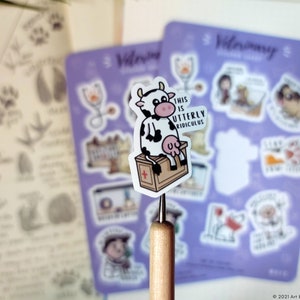 Veterinary Sticker Sheet | Vet Tech, Animal Science, Pre-med | Bullet Journal, Agenda, Planner image 3