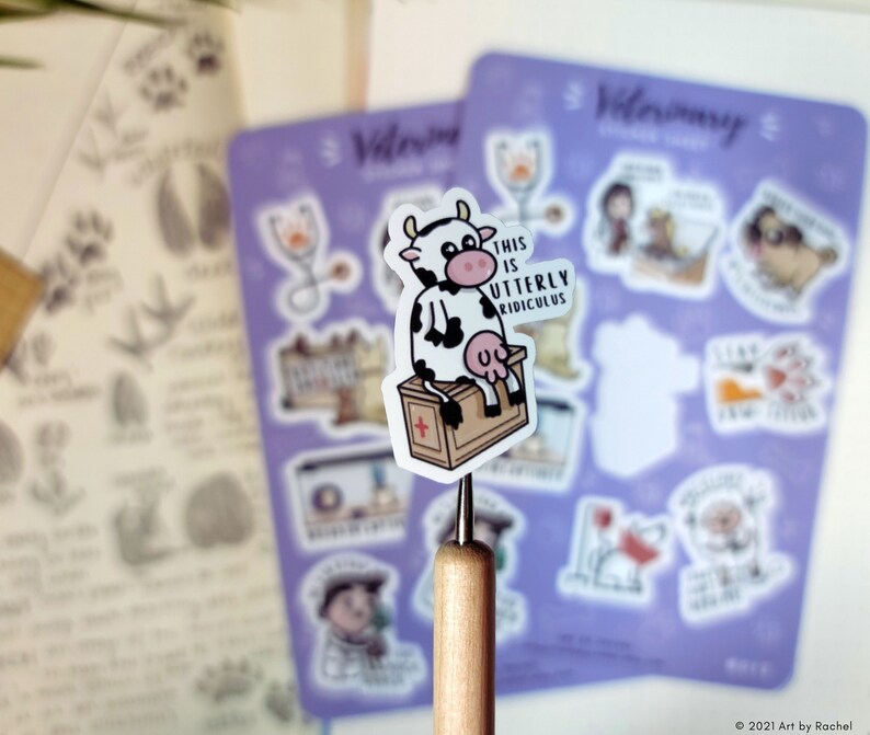 Veterinary Sticker Sheet | Vet Tech, Animal Science, Pre-med | Bullet Journal, Agenda, Planner image 3