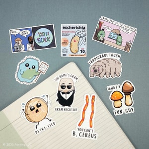 Autocollants de jeu de mots sur la microbiologie | Science, Microbiologie, Immunologie, Biologie Cellulaire | Bouteilles d'eau, Ordinateurs portables