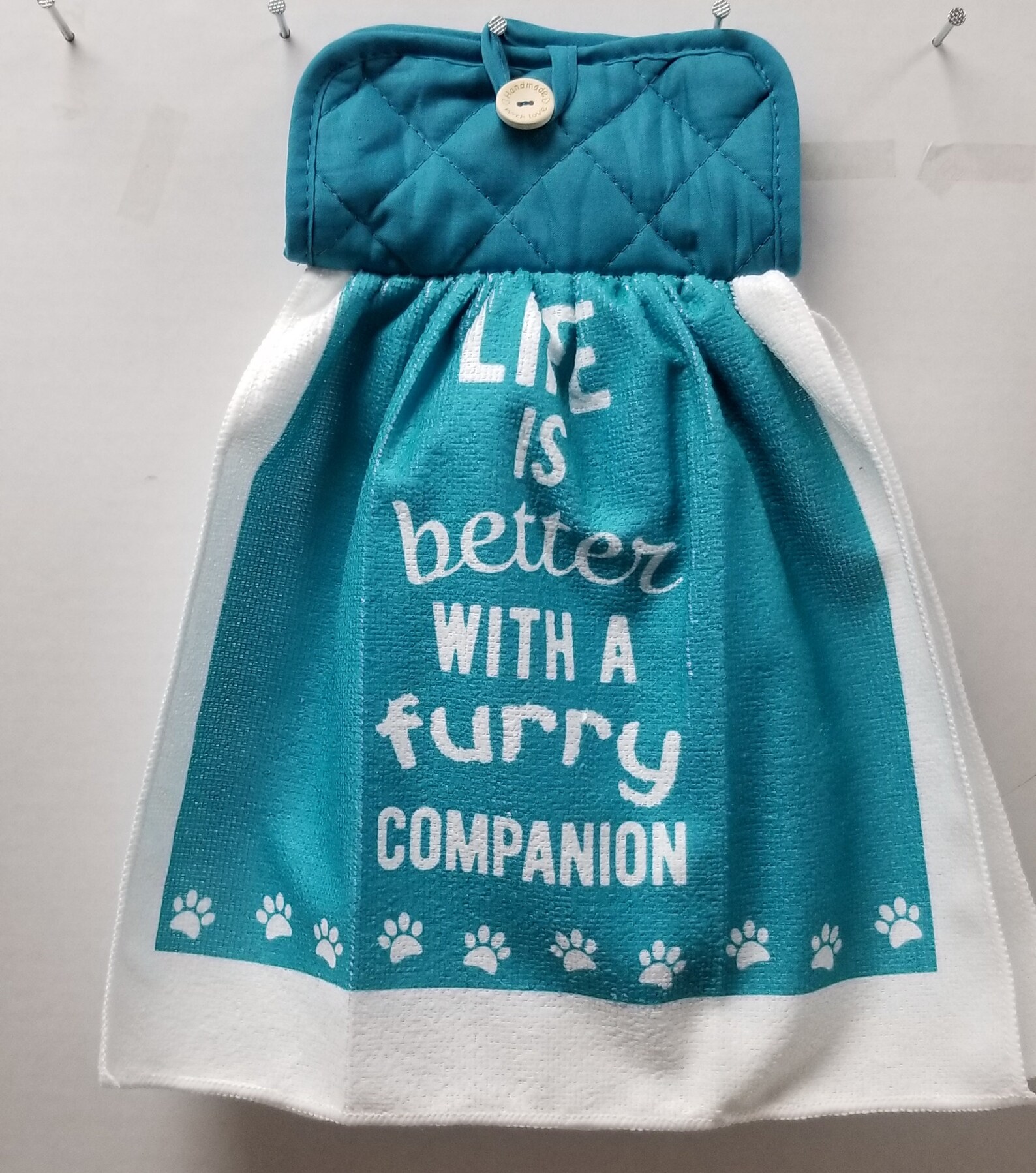 Decorative Hanging Kitchen Hand Towel With Hot Pad Top. Etsy