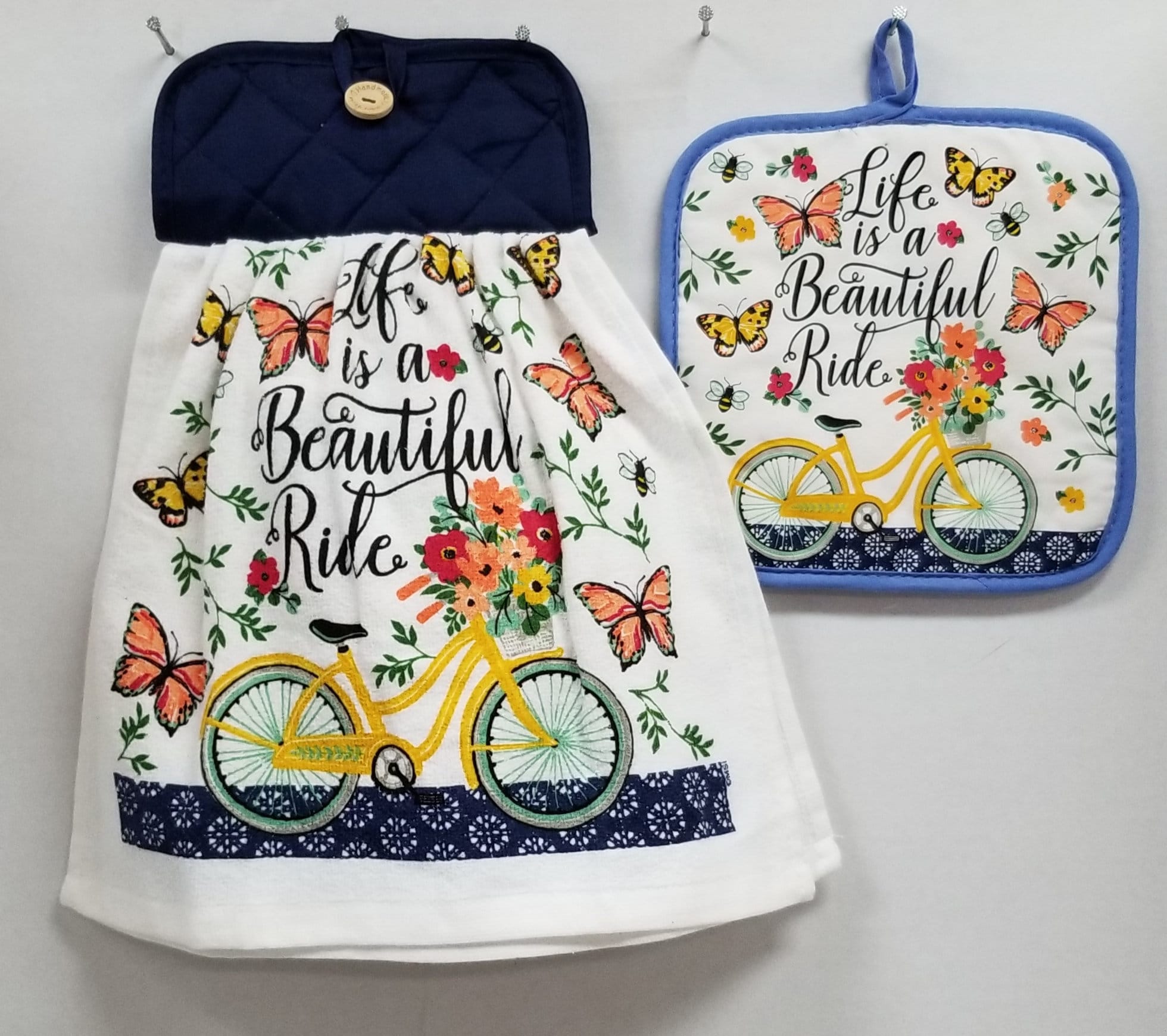 Decorative hanging kitchen hand towel with hot pad top and Etsy