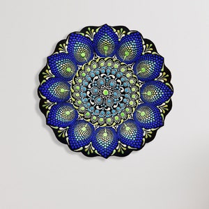 Handmade Ceramic Mandala Plates | Decor Boho Touch Decor to Your Home Meditation Room | Unique Gifts for Moms