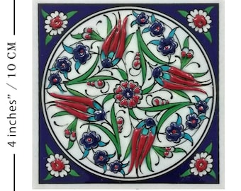 Azulejo de cerámica hecho a mano Cocina Baño Backsplash / Arte de pared decorativo Chimenea Ducha Azulejo de piso / Azulejo de mosaico turco marroquí