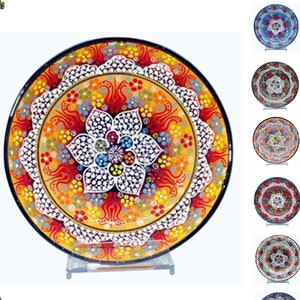 7.9&quot; Handmade Large Ceramic Bowls | Pasta Salad Soup Fruit Spaghetti Cookie Serving Bowls | Turkish Decorative  Ceramic Pottery Gift