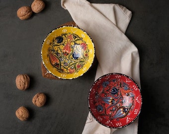 Set di ciotole in ceramica fatte a mano / Ciotole turche per tapas, snack e frutta secca