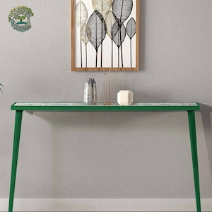 Mesa auxiliar de bar / Mesa auxiliar de madera y piedra hecha a mano / Aparador único para entrada / Mesa auxiliar de centro / El mejor regalo de decoración para el hogar para un nuevo hogar