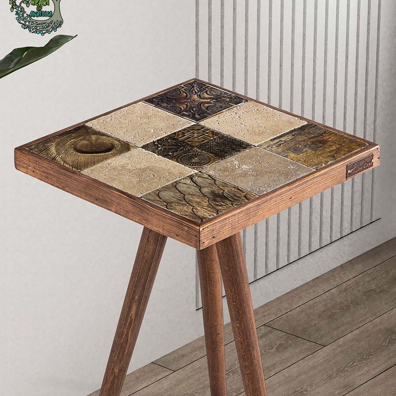 Mosaic Side Table - Etsy