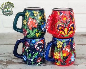 手作りトルコ陶器コーヒーマグ | 装飾エスプレッソカップ - Etsy 日本