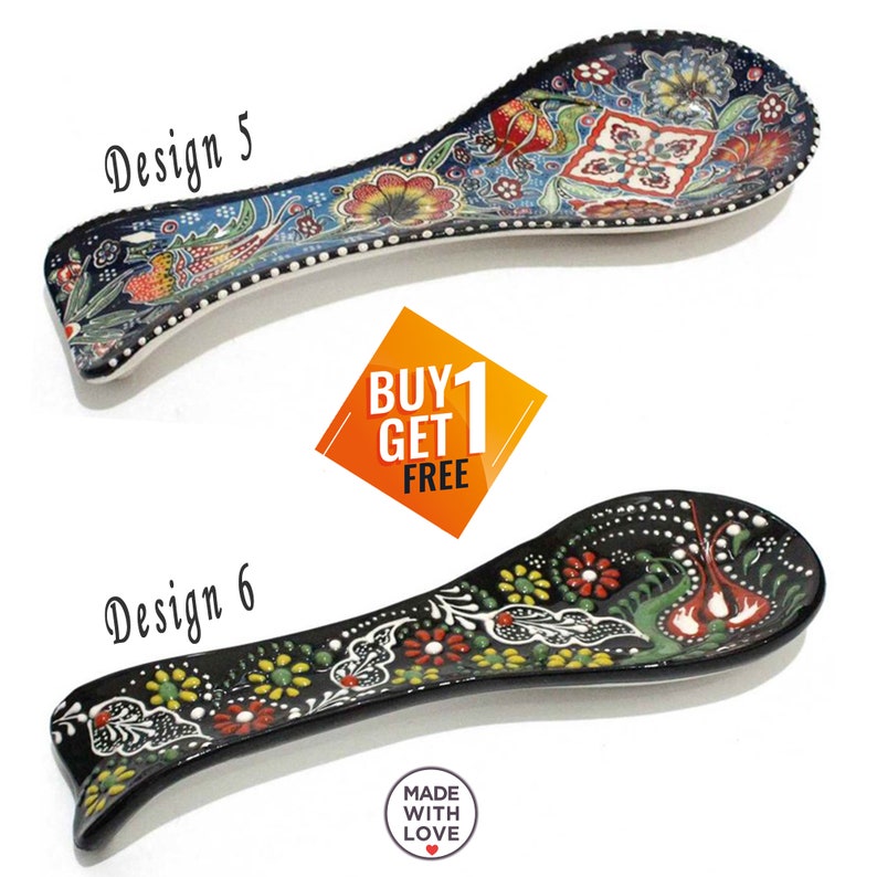 Buy 1 Get 1 Free Personalized 8 Spoon Rests for Kitchen Etsy UK