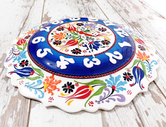 トルコ 陶器 壁掛け時計