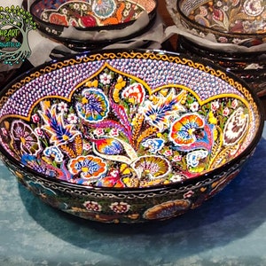 Large Ceramic Bowl | 12&quot; Pasta Soup Fruit Cereal Salad Serving Bowl | Unique Handmade Decorative Pottery Bowl | Christmas Gift