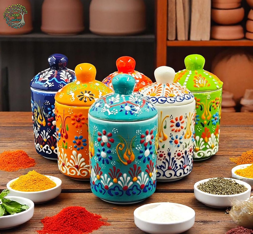 jars ceramic セット Better Homes & Gardens Ceramic 3-Piece Textured Stackable Jar Set