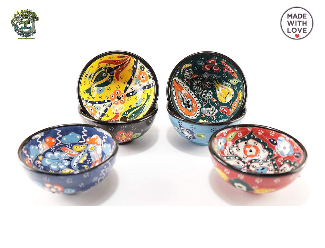 6pcs Handmade Small Ceramic Prep Bowls for Dips Snack Sauce - Etsy