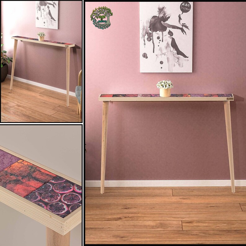 Entryway Table Unique Sideboard Console End Coffee Table Etsy