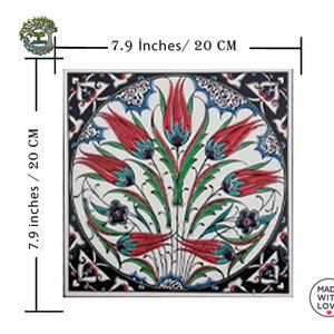 Handmade Tile Kitchen Bathroom Backsplash | Decorative Ceramic Wall Art Fireplace Shower Floor Tile | Turkish Moroccan Mosaic Tile