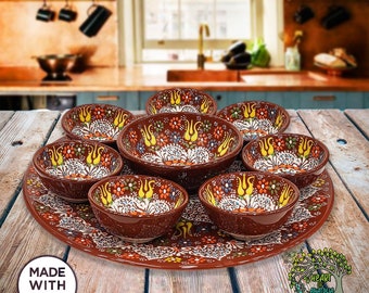 Elyese Lot De 6 Petits Bols En Céramique - 100 Ml à Sauce