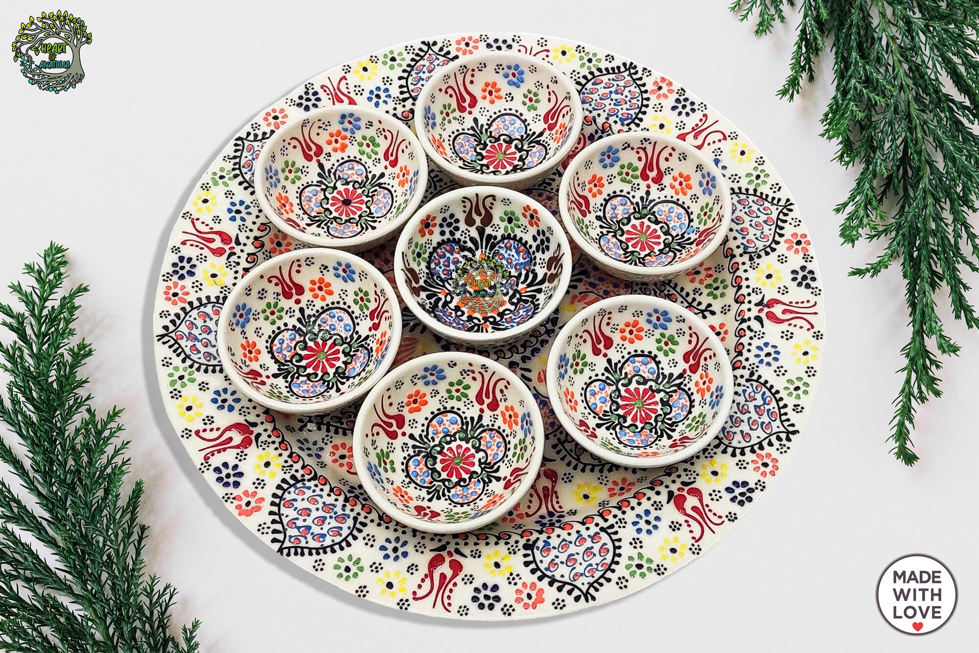 12 Herzförmige Keramik-Schüsseln – Ca. 8x7,3 Cm, Für Dip, Soße, Süßigkeiten, Sushi, Mikrowelle & Spülmaschinengeeignet