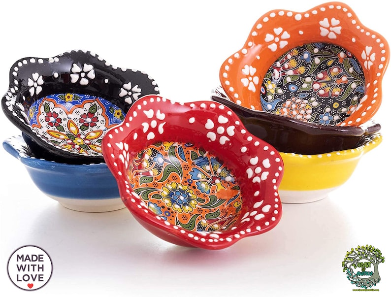 Handmade Butterfly Small Ceramic Serving Bowls Tapas Sauce Etsy