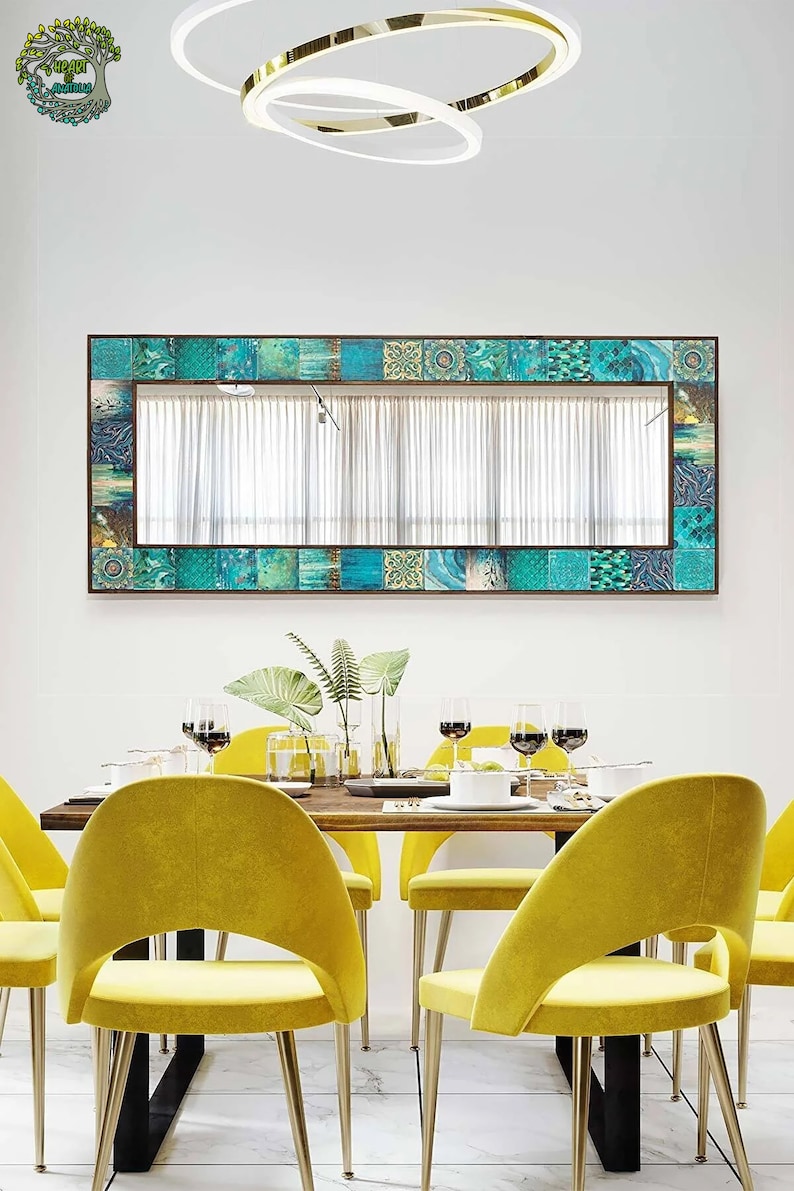 Boho Mirror Wall Decor Mirror Art Full Lenght Boho Mosaic - Etsy