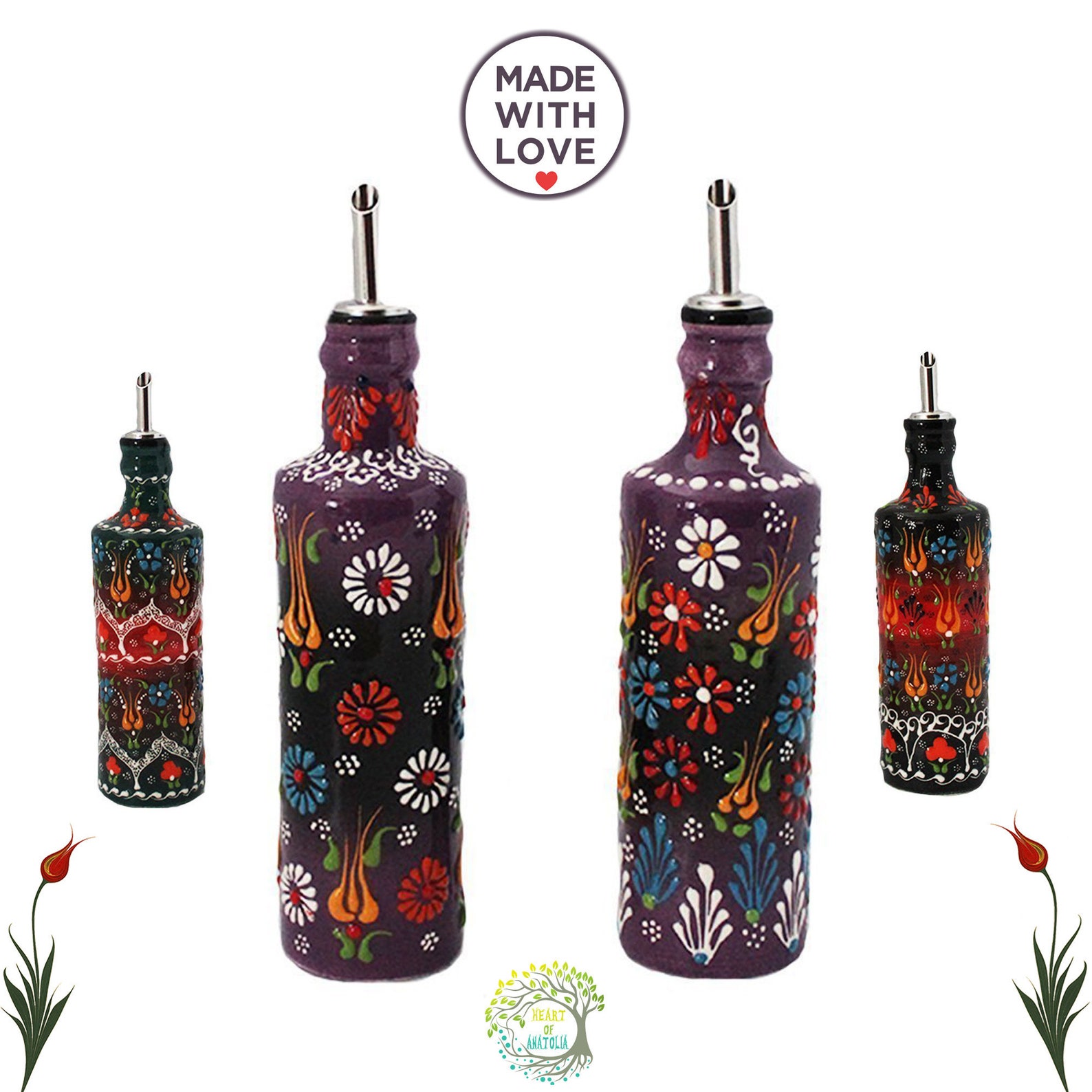 Oil Dispenser Ceramic Jug Olive Oil Bottle Pottery Pourer Etsy Australia