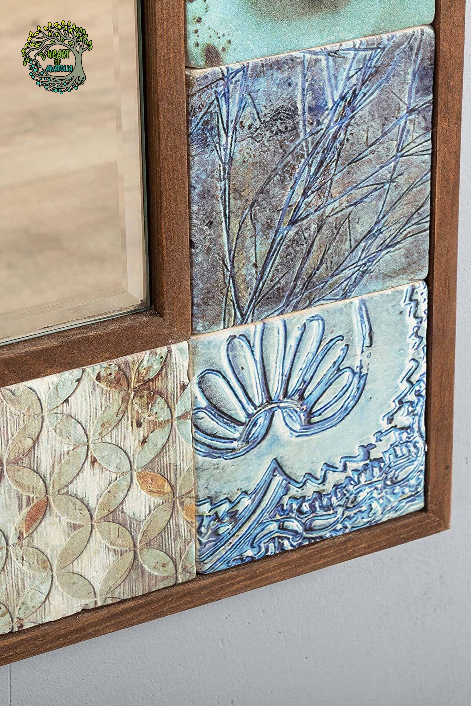 Mosaic Mirror Wall Decor Large Full Lenght Mirror Art Boho - Etsy