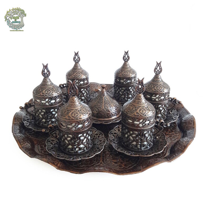 27pcs Ottoman Turkish Coffee Serving Set Arabic Greek Etsy