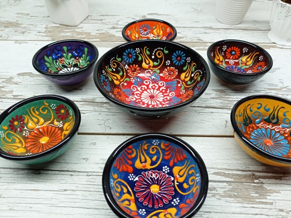 Pintar boles de cerámica DIY painted bowls